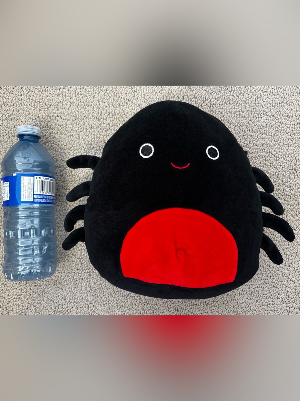 Squishmallow Bella the Spider with Red Belly